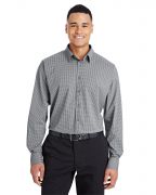 Devon & Jones CrownLux Performance Men's Tonal Mini Check Shirt