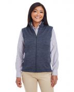 Devon & Jones Ladies' Newbury Melange�Fleece Vest
