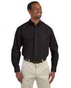 Harriton Men's 3.1-ounce. Essential Poplin