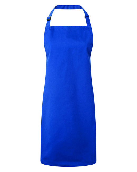 Artisan Adult 6 oz., 65% Recycled Polyester, 35% Organic Cotton Sustainable Bib Apron - 33.8" L x 28.3" W