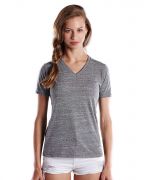 US Blanks Ladies' 4.9-ounce. Short-Sleeve Triblend V-Neck