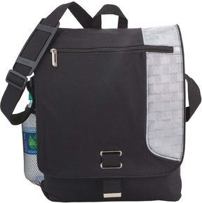 Gridlock Vertical Messenger Bag - 4.50" D x 12.50" W x 14.75" H