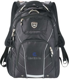 High Sierra Elite Fly-By 17 inch Computer Backpack - 10" D x 13.25" W x 19.5" H