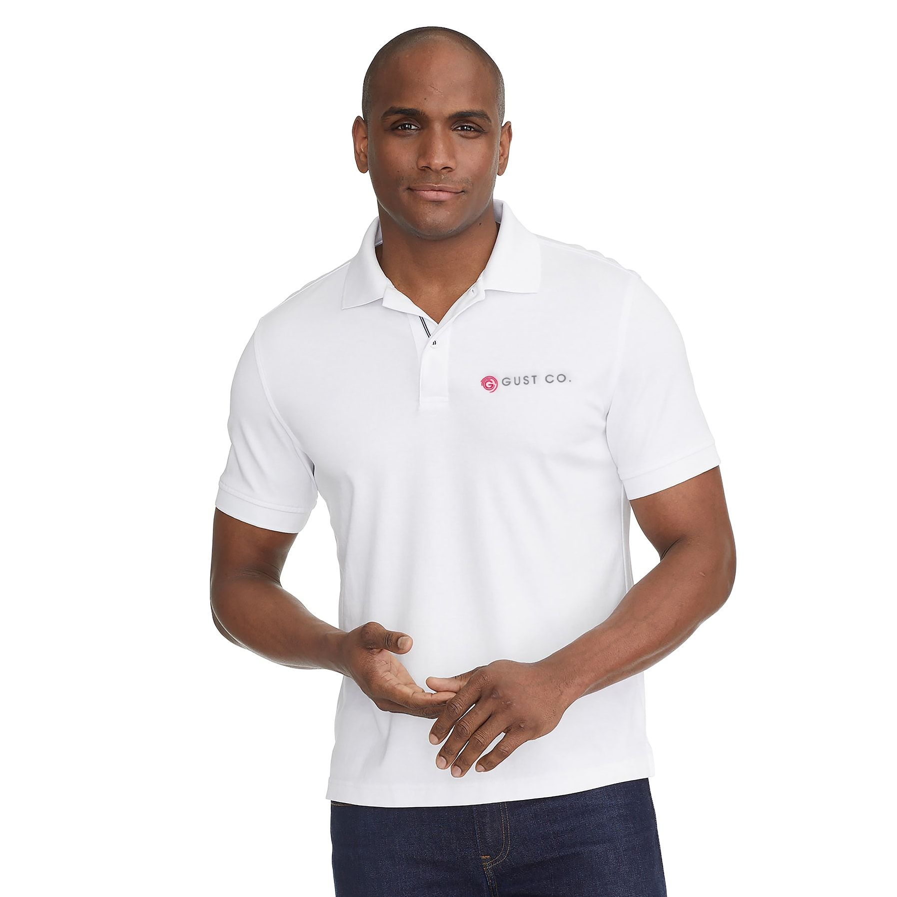 UNTUCKit Damaschino Men's Performance 100% Cotton Short Sleeve Polo Shirt - Wrinkle Free